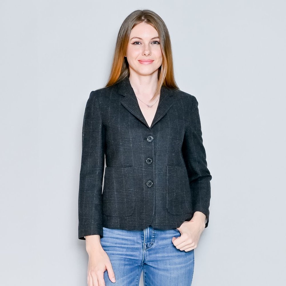 SEE BY CHLOE Wool-Blend Gray Blazer NWT Sz 4